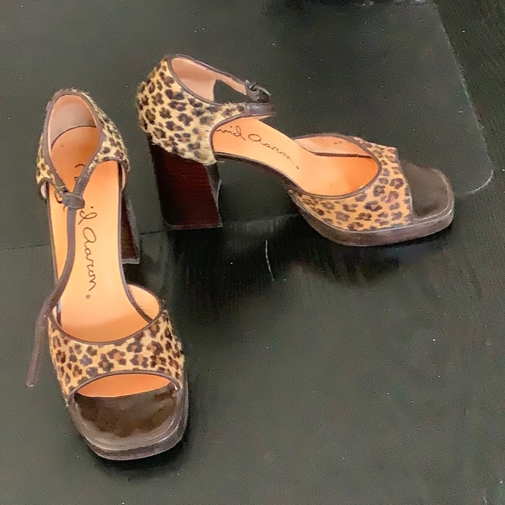 David Aaron “Fast Pony” Leopard Print S6.5 Heels - image 2